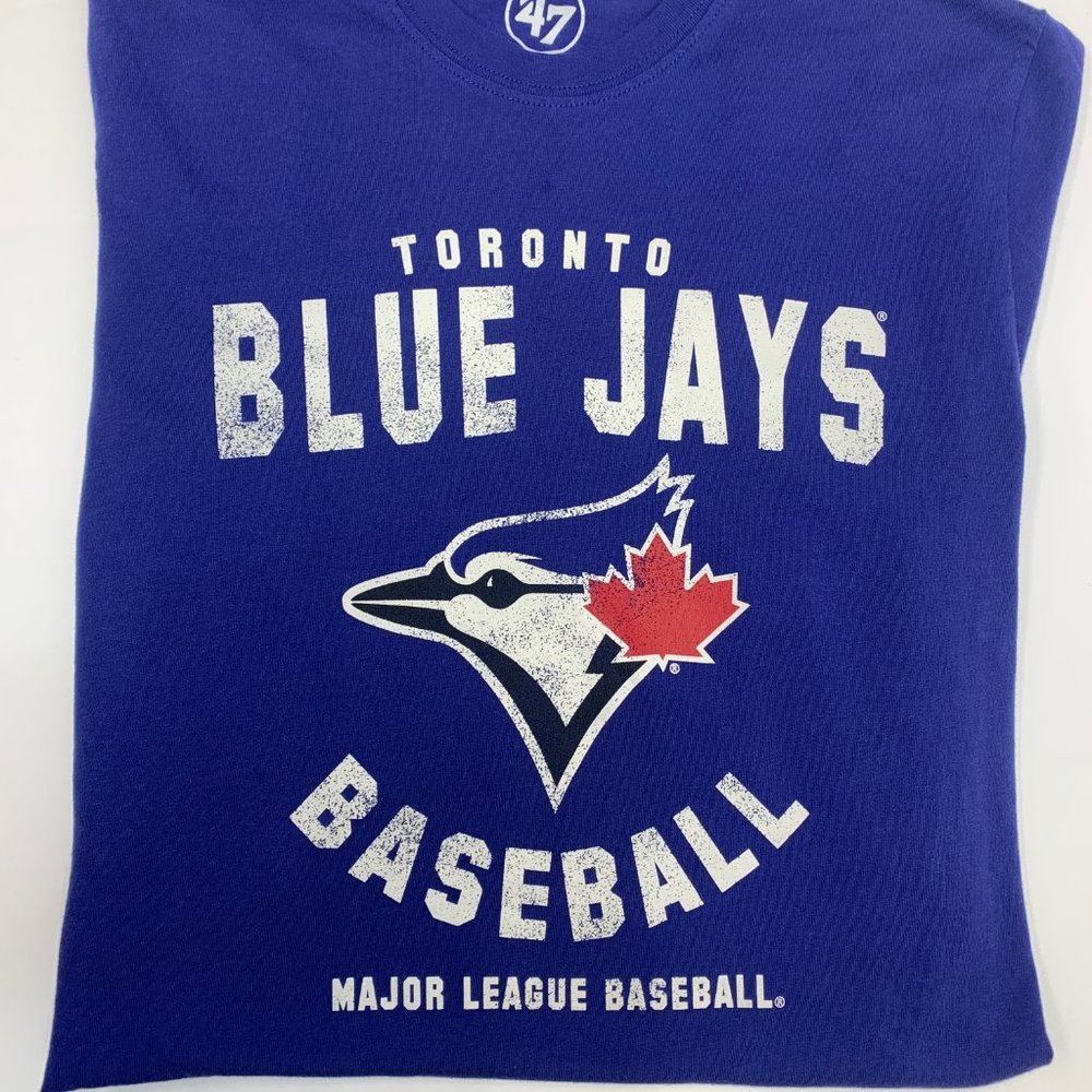Toronto Blue Jays Blue - Team T-Shirt - Men's Small - By 47 - - Picture 1 of 5
